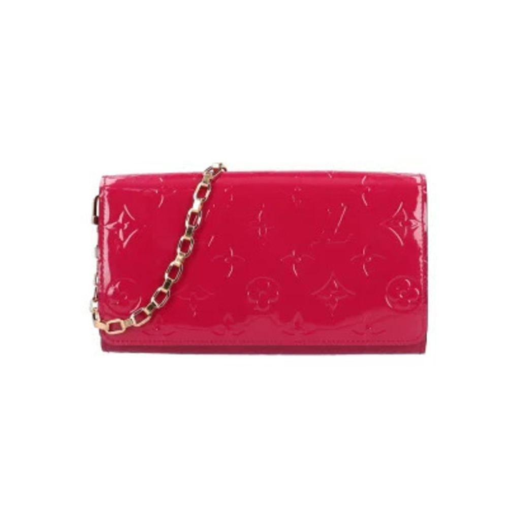 Louis Vuitton Portefeuille Sarah Chain Vernis Long Wallet Monogram